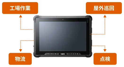 LOGITECH ZEROSHOCK タブレットPRO 10.1インチ 堅牢 ZEROSHOCKタブレットPRO 過酷な現場に適した堅牢タブレット - ELECOM